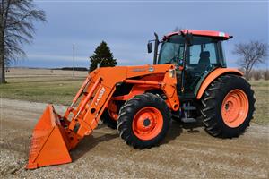 Agricultural Kubota M9540HD Utility Tractor W/Loader