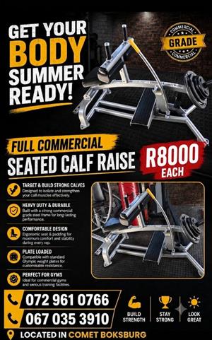 Cybex seated calf raise plate loaded  