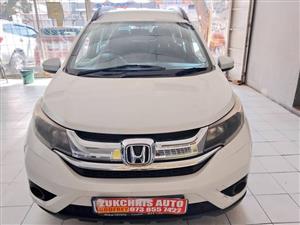 2016  HONDA BR-V 1.5 7 SEATER  MANUAL  PETROL WHITE COLOUR  110.000KM  
