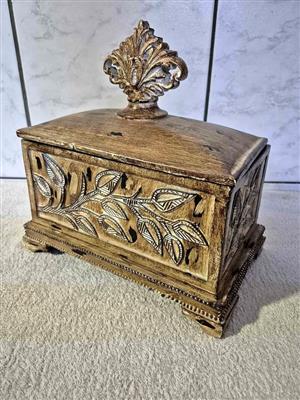 Black Forest style vintage trinket box