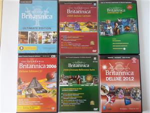 Encyclopedia Britanica on CD Collection Discs. R60 each. I am in Orange Grove. 