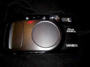 Minolta Riva zoom 70 old-school film camera.