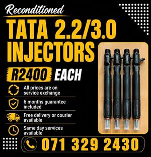 TATA 2.2 AND 3.0 INJECTORS FOR SALE WITH WARRANTY 