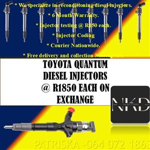 TOYOTA QUANTUM DIESEL INJECTORS 