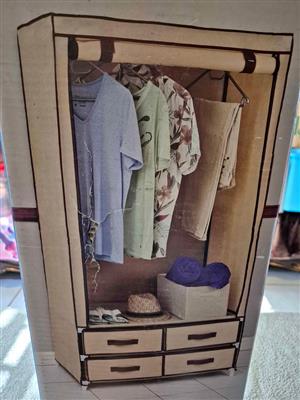 Portable 4 drawer hanging wardrobe