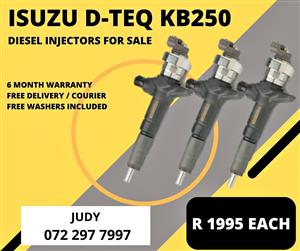 Isuzu D-TEQ KB250 Diesel Injectors for sale on service exchange or to recon