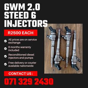 GWM 2.0 STEED 6 INJECTORS FOR SALE WITH WARRANTY 