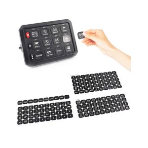RGB 12-Gang Switch Panel - Automotive Light Circuit Relay System control