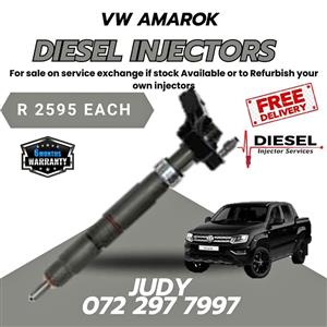 VW Amarok Diesel Injector for sale on service exchange or to recon