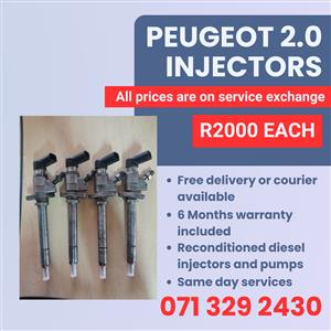 PEUGEOT 2.0 INJECTORS FOR SALE WITH WARRANTY INCLUDED 