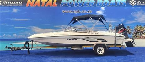PANACHE 1850 LX ON TRAILER 200 HP YAMAHA V MAX 