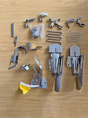 Janome quilt binder set and various foot piece for sewing