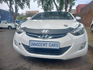 2014 HYUNDAI ELANTRA SEDAN 1.6 PETROL, AUTOMATIC, WHITE COLOR, MILEAGE 100000KMS