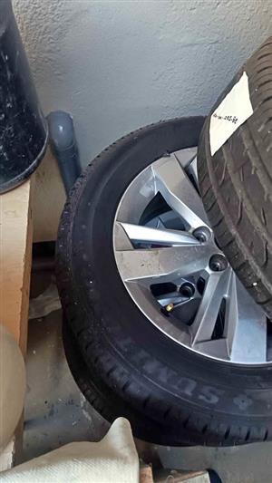 VW Polo 8 TSI rims and tyres set of 4