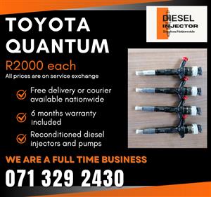 TOYOTA QUANTUM INJECTORS FOR SALE 