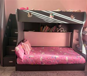 Cielo Bunk Bed, Mars Storage Bunk Bed – Charcoal
