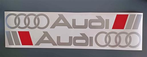 Audi lower side sill decals stickers graphics