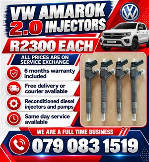 VW AMAROK 2.0 INJECTORS FOR SALE 