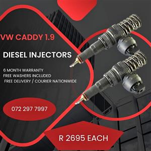 VW Caddy 1.9 Diesel Injectors for sale on service exchange or to recon