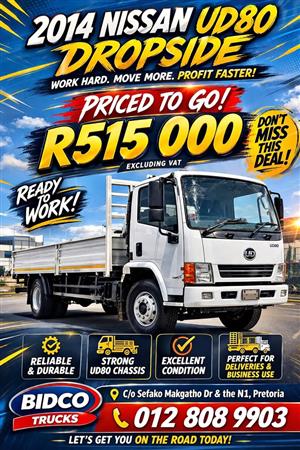 2014 2014 Nissan UD80 Dropside – Workhorse –  Ready for Business