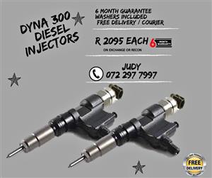 Dyna 300 Diesel Injectors for sale on service exchange or to recon