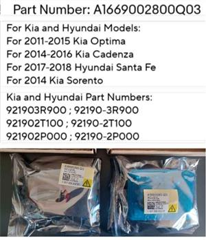 KIA Headlight Xenon Ballasts / Modules