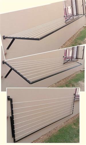 Foldable washing line