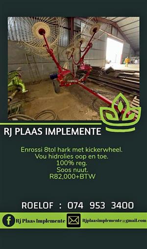Enrossi 8 Tol hark met kickerwheel