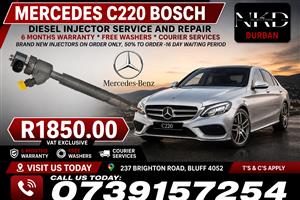 _Mercedes_C220_Bosch_Diesel_Fuel_Injectors 