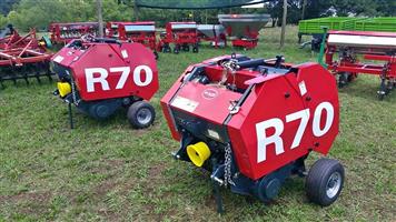 HAYMAKING COMBO = R70 Mini Roun Baler+ 1,65m Drum Mower+ 4 Wheel Rake
