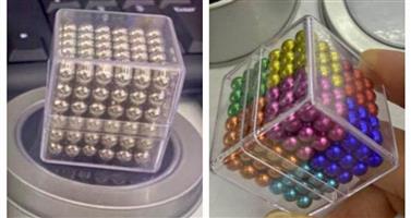  77-75/76 216pc buckyball magnetic balls  excluding courier  Colorful & silver avail