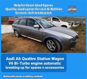 Audi A6 Quattro Station Wagon breaking up for spares