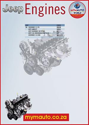 MYM IMPORTER OF SECOND HAND JEEP ENGINES AND GEARBOXES