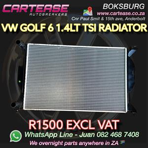 VW GOLF 6 1.4LT TSI RADIATOR R1500 EXCL VAT 