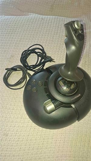 Microsoft SideWinder Force Feedback 2 Joystick – X05-92622 | All Functions Tested