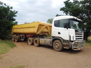 Scania truck with cooplin trailer for sale urgent 
