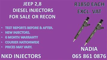 DIESEL INJECTORS FOR SALE FOR JEEP 2.8 - NEW