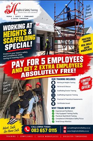 Working at Heights & Scaffolding Training Special