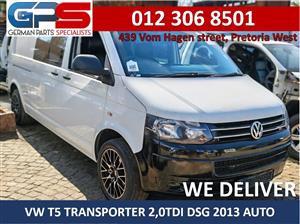 VW T5 TRANSPORTER 2.0TDI DSG 2013 AUTO STRIPPING FOR SPARES  