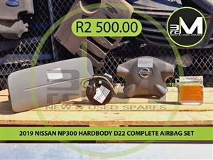 2019 NISSAN NP300 HARDBODY D22 COMPLETE AIRBAG SET