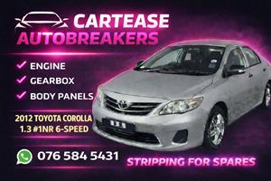 2012 Toyota Corolla 1.3 #1NR 6 Speed Stripping For Spares!!!