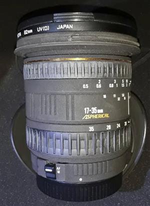 Sigma (Canon mount) 17-35mm wide angle lens