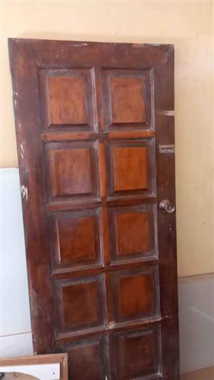 Maranti  door used  with lock