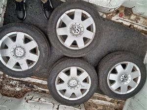 VW Polo ViVo X4 Original Mags & Tyres Size 14Inch