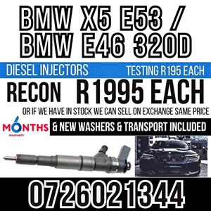 BMW X5 E53 and E46 320D diesel injectors for sale on exchange or to recon yours