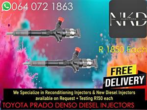 TOYOTA PRADO DIESEL INJECTORS FOR SALE