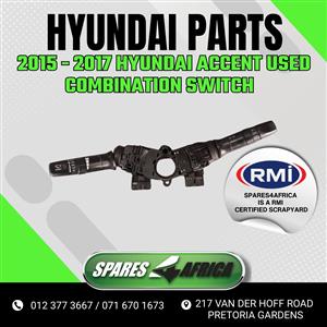 2015–2017 HYUNDAI ACCENT USED COMBINATION SWITCH FOR SALE 