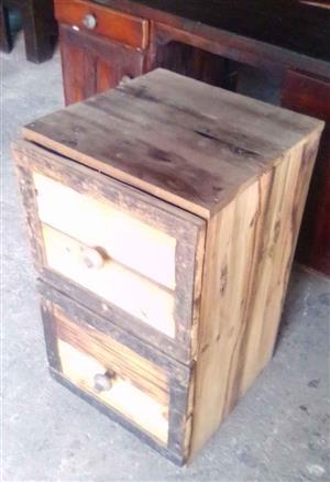 ✅2 Drawer Bambo Pine chest of drawers