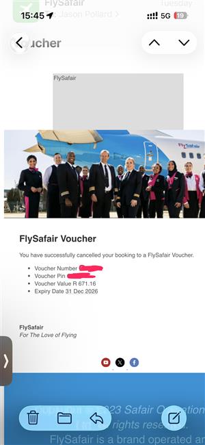 Flysafair vouchers for sale