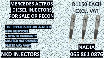 DIESEL INJECTORS FOR SALE - ACTROS TRUCK 